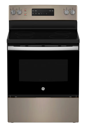 GE 5 Cu. Ft. Electric Range with Self Clean and 4 Burners - Slate - JCB630ETES