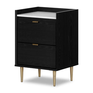 Dion Bedside 2-Drawer Nightstand, 19.3