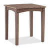 Nome Outdoor Patio End Table - 21.5\"W, High Density Plastic, UV & Weather Resistant - Brown