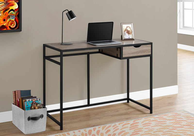 Everly 42.25\" Office Desk with Drawer - Taupe