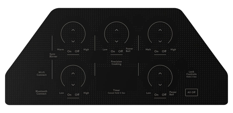 Cafe 36\" 5-Element Electric Cooktop - Black - CEP90361TBB