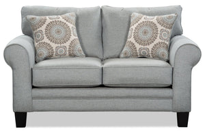 Tula Fabric Loveseat - Mist