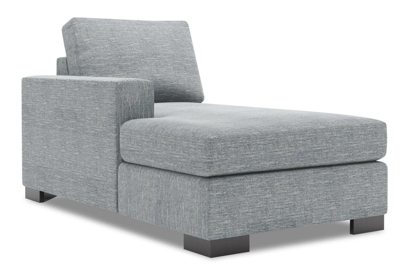 Sofa Lab Track LAF Chaise - Luna Pewter