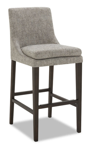 Shilo Barstool with Linen-Look Fabric - Grey