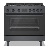 Bosch 800 Series 3.4 Cu. Ft. Industrial-Style Freestanding Gas Range - HGS8645UC 