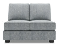Sofa Lab Roll Armless Loveseat - Luna Pewter