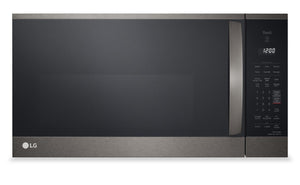 LG 1.8 Cu. Ft. Over-the-Range Microwave with EasyClean® and Sensor Cooking - Smudge Proof Black Stainless Steel - MVEM1825D