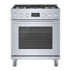 Bosch 800 Series 3.9 Cu. Ft. Dual Fuel Freestanding Range - HDS8055C