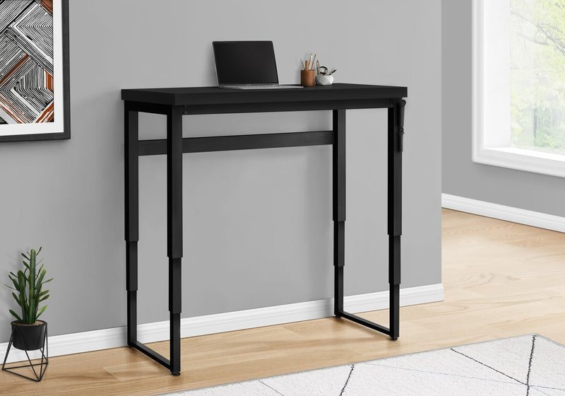 Kai 47.25\" Adjustable Height Office Desk - Black