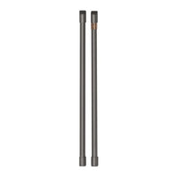 Cafe 2-Piece Handle Kit for Side-By-Side Refrigerator in Brushed Black - CXSS2H2PMBT