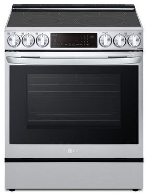 LG 6.3 Cu. Ft. Smart Electric Range with Air Fry and ProBake Convection® - Smudge Proof Stainless Steel - LSEL6335F