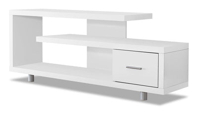 Rene 60” TV Stand - White 