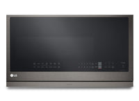 LG 2.1 Cu. Ft. Over-the-Range Microwave with ExtendaVent™ and Sensor Cooking - Smudge Proof Black St… 