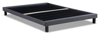 Dani Upholstered Platform Bed Base in Grey Fabric - King Size 