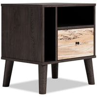 Wolf Bedside 1-Drawer Nightstand, 23.7