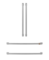 Café 4-Piece Brushed Stainless Handle Kit for French-Door Refrigerator - CXQB4H4PNSS