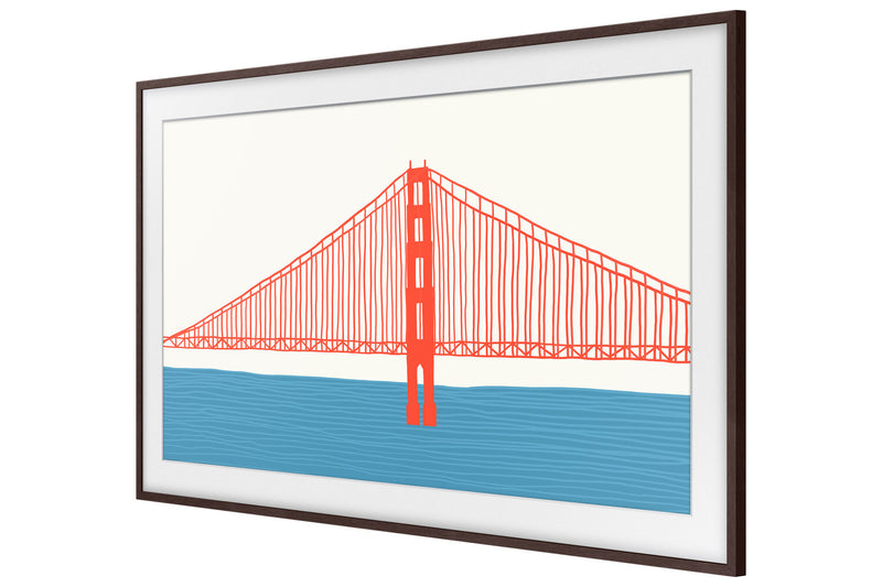 Samsung Customizable Bezel for 85\" The Frame TV - Modern Brown