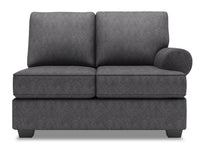 Sofa Lab Roll RAF Loveseat - Luxury Charcoal 