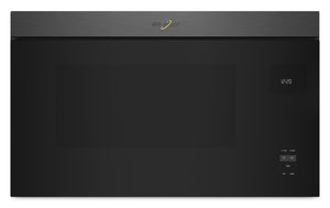 Whirlpool 1.1 Cu. Ft. Flush Over-the-Range Microwave with 900 Watts Cooking - Black Stainless - YWMMF5930PV