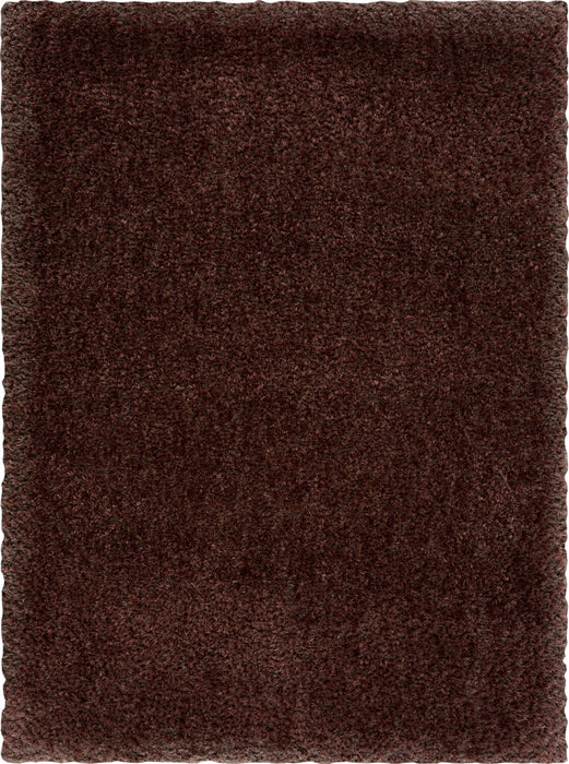 Lawson Coffee Shag Area Rug - 5' x 7'