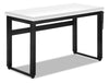 Kai 47.25\" Adjustable Height Office Desk - White/Black