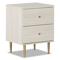 Lake Bedside 2-Drawer Nightstand, 19.5