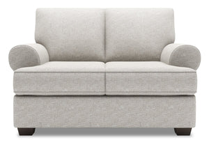 Sofa Lab Roll Loveseat - Luxury Silver