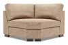 Sofa Lab Track Curved Wedge - Luxury Taupe