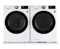 LG 2.6 Cu. Ft. Smart Front-Load Washer and 4.2 Cu. Ft. Smart Heat Pump Dryer 