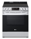 LG 6.3 Cu. Ft. Smart Electric Range with Air Fry and Fan Convection - Smudge Proof Stainless Steel - LSEL6333F