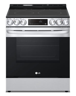 LG 6.3 Cu. Ft. Smart Electric Range with Air Fry and Fan Convection - Smudge Proof Stainless Steel - LSEL6333F