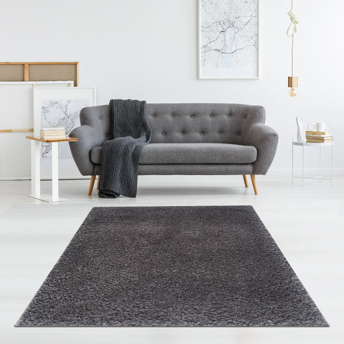 Lawson Grey Shag Area Rug - 7'9\" x 9'5\"
