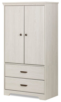 Holt Bedroom 2-Drawer Chest with Storage Cabinet, 33.75