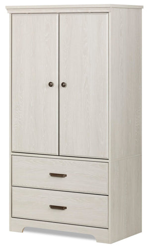 Holt Bedroom 2-Drawer Chest with Storage Cabinet, 33.75