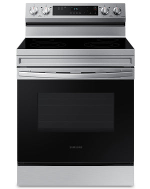 Samsung 6.3 Cu. Ft. Smart Electric Free Standing Range with Steam Clean - Stainless Steel - NE63A6111SS/AC