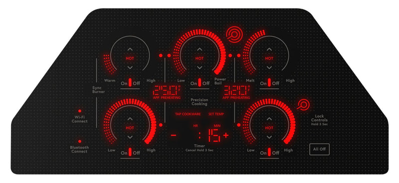 Cafe 30\" 5-Element Electric Cooktop - Black - CEP90301TBB
