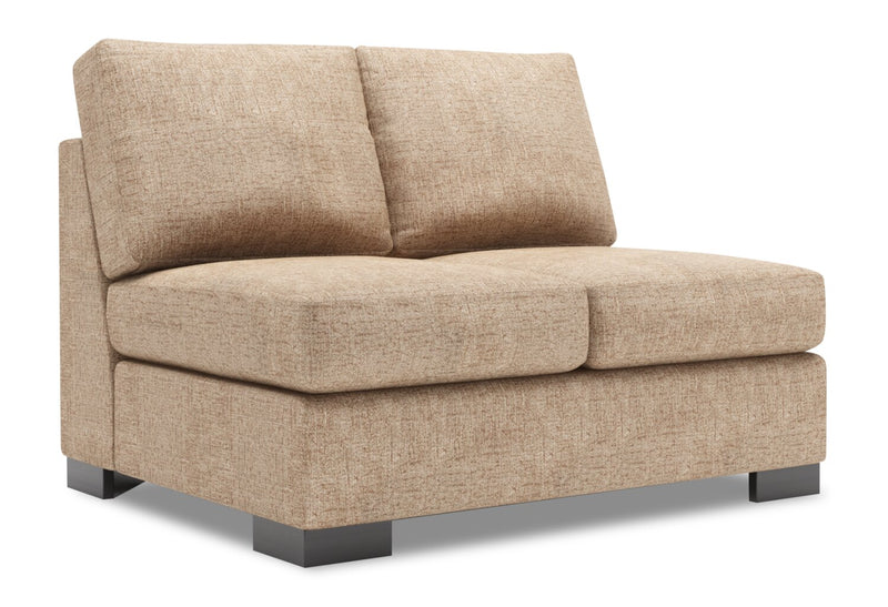 Sofa Lab Track Armless Loveseat - Luxury Taupe
