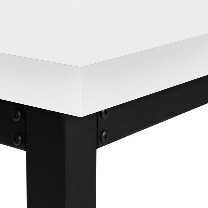 Kai 47.25\" Adjustable Height Office Desk - White/Black