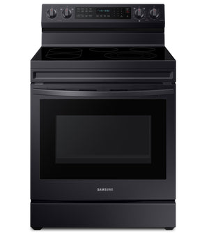 Samsung 6.3 Cu. Ft. Smart Electric Free Standing Range with Air Fry - Black Stainless Steel - NE63A6711SG/AC