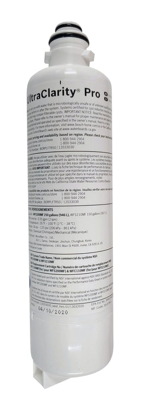 Bosch UltraClarity® Pro Refrigerator Water Filter Cartridge - BORPLFTR55