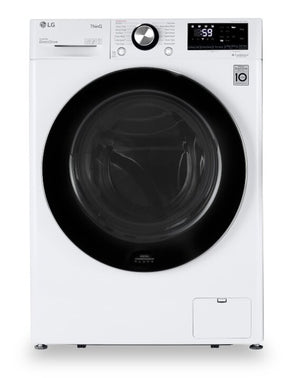 LG 2.6 Cu. Ft. Smart Top-Load High-Efficiency Steam Washer - White - Stackable - WM1455HWA