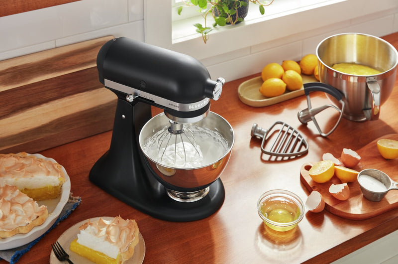 KitchenAid Artisan Series Tilt-Head Stand Mixer with Premium Accessory Pack - KSM195PSBM