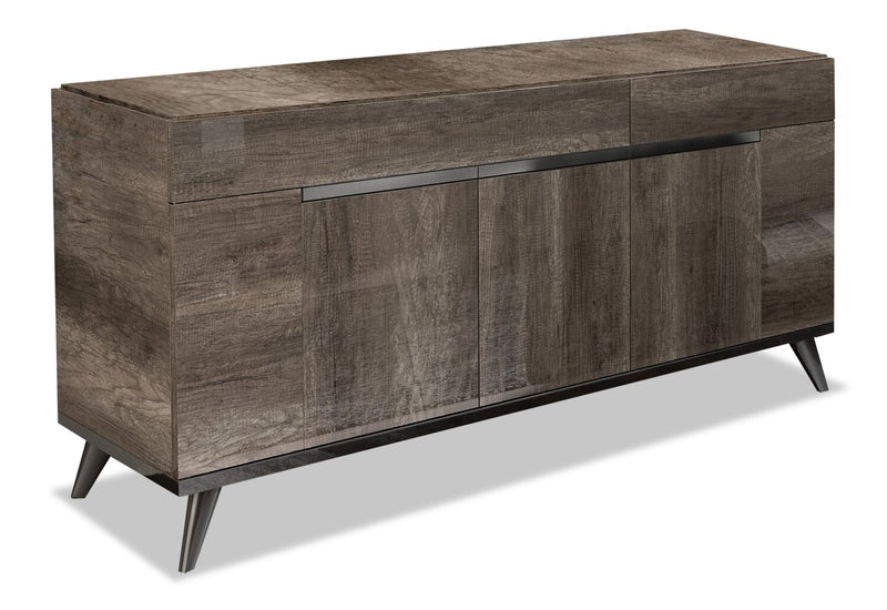 Gino Dining Server with Storage - Made in Italy, Modern, 65\"W - Brown
