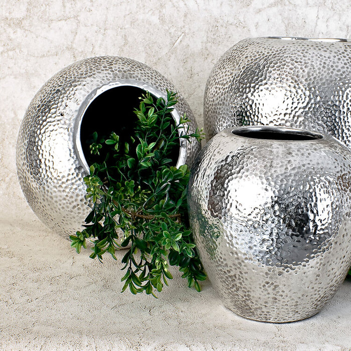 Silver Stoneware Vase I