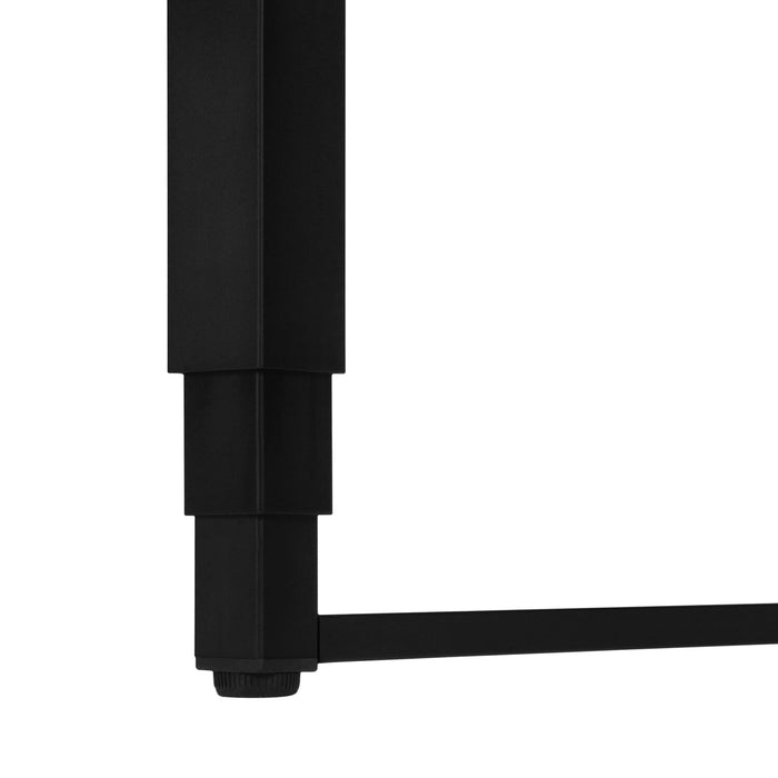 Kai 47.25\" Adjustable Height Office Desk - White/Black