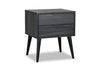 Nash Bedside 2-Drawer Nightstand, 21.3