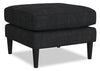 BLOK Modular Fabric Ottoman - Charcoal