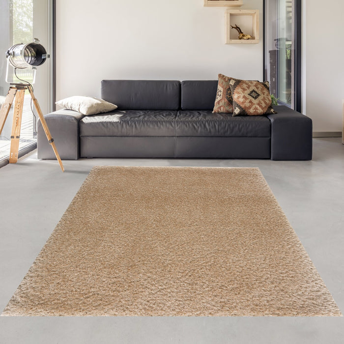 Lawson Beige Shag Area Rug - 7'9\" x 9'5\"