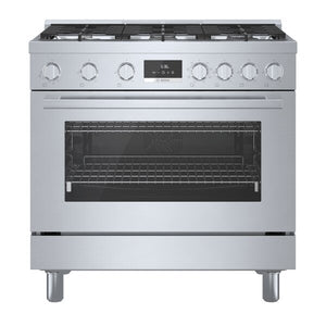 Bosch 800 Series 3.5 Cu. Ft. Dual Fuel Freestanding Range - HDS8655C