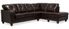 Addison 2-Piece Leath-Aire Right-Facing Sectional - Brown